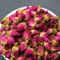 Huou grosir harga murah teh kuncup mawar kualitas baik kelopak mawar alami aroma bunga mawar kering untuk teh