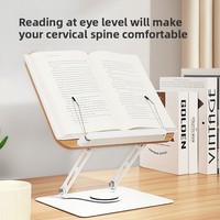 Support de Lecture de Bureau Multifonctionnel Pliable et Rotatif pour Livres et Tablettes, Organisateur de Bureau en Carbone, Meilleure Vente Transfrontalière