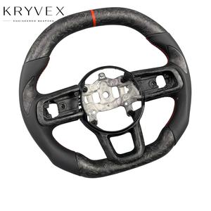Volante de Fibra de Carbono Forjado Personalizado Kryvex para Jeep Wrangler JL / Gladiator JT 2018-2026, <span class=keywords><strong>Rubicon</strong></span> <span class=keywords><strong>Sahara</strong></span> Sport Unlimited - Product Image 3