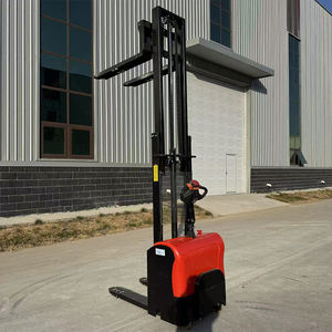 Empilhador De Fábrica Chinesa Guindaste Empilhador Hidráulico Manual Mini Elevador Empilhador Elétrico Uso Do Armazém Estreito 1ton - Product Image 6