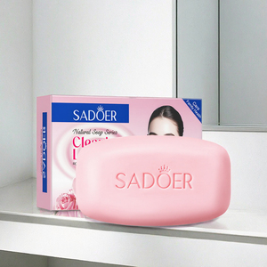 สบู่ก้อนทำมือกลิ่นกุหลาบสีชมพู แบรนด์ส่วนตัว ผสมน้ำมันกุหลาบ ออร์แกนิคธรรมชาติ ทำความสะอาดผิวกายอย่างอ่อนโยน - Product Image 3