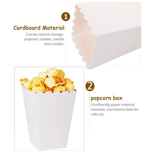 Hot Bán Cross-Biên Giới Trắng Đen Bỏng Ngô Hộp Tráng Snack Bao Bì Cho Nhai Kẹo Cao Su Đường Thạch Kẹo Sinh Nhật Điện ảnh Quà Tặng - Product Image 3