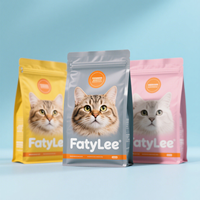 Personnalisé 500g 1kg 2kg 5kg Composite d'aliments pour chiens et chats avec fermeture éclair Sac d'emballage alimentaire à joint à huit côtés