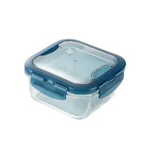 方形饭盒方形系列一次性外卖食品容器个人饭盒玻璃