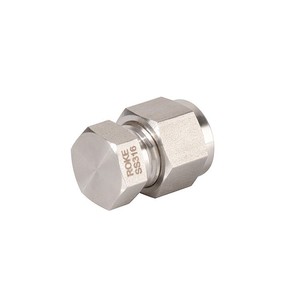 Bouchons de raccordement en acier inoxydable SS316 à double ferrule pour tubes impériaux, pour eau, huile, gaz et milieux corrosifs - Product Image 1
