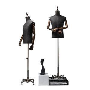Hochwertige Männliche Schaufensterpuppe auf Universalrädern, Halbkörper-Modellständer für Anzüge und Kleider, Requisite für Bekleidungsgeschäfte, Schaufensterdekoration - Product Image 3