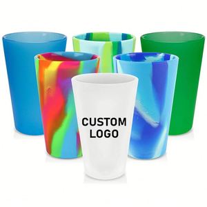 Ensemble de verres à shot en silicone réutilisables incassables personnalisés pour les spiritueux forts, sans BPA, non toxiques, avec différentes couleurs - Product Image 1