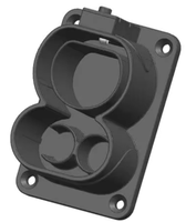 Connecteur EV factice CCS2 Type 2, neuf, support IEC DC avec 2 prises noires pour remplacement/réparation JET ZL-CODY