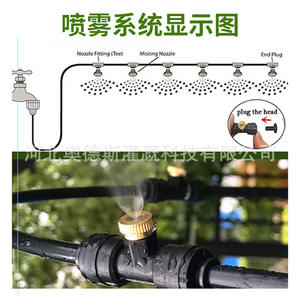 Système de pulvérisation à basse pression, pulvérisateur de brume, kit d'irrigation micro pour jardin extérieur, 10 m, flexible, facile à installer - Product Image 1