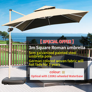 Parasols de jardin Marketing Umbrella, parasols de patio, parasols à roulettes avec base d'eau de 130/200 kg, parasols d'extérieur imperméables, usine de parasols - Product Image 6