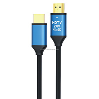 Câble coaxial noir de 20 cm, version 2.0, diamètre 5,5 mm, pour 4K 60Hz 3D 18 Gbps