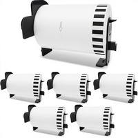 1 rouleau d'étiquettes d'adresse rectangulaires en papier continu compatibles Brother DK-22243/DK-2243 (4 x 100 pieds)