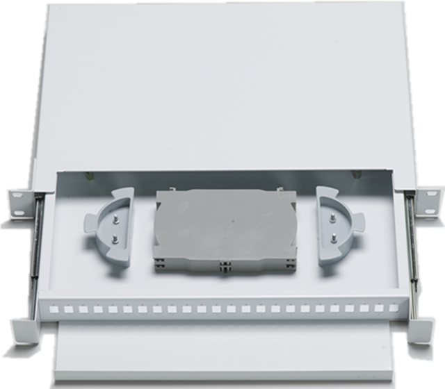 FTTH 1U 2U 4U 24 48 ports Metal Fiber Optic Terminal Box 19'' optic ODF Enclosure OTB Rack Mount Fiber Optic Patch Panel
