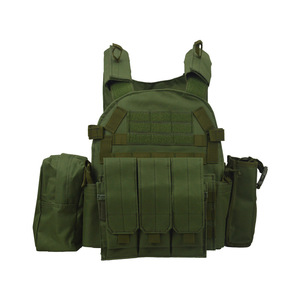 DFTV01 Outdoor <b>Men</b> Cosplay Games Tactical Vest with MG <b>Pouch</b> Faster Detach Molle Platform Black Khaki OD Green - Product Image 3