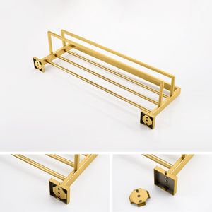 Porte-serviettes mural en acier inoxydable SENYU avec étagère et barre porte-serviettes pour la maison et l'hôtel - Product Image 5