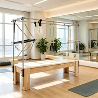 Maßgefertigte Fortgeschrittene Eichenholz Pilates Cadillac Tower Maschine Komplettset Fitnessgeräte für Yoga-Studios und Heimgymnastik