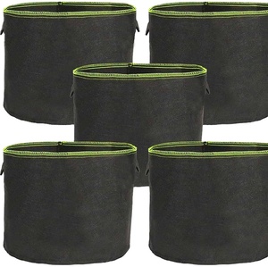 Fabbrica all'<span class=keywords><strong>ingrosso</strong></span> biodegradabile giardino tessuto pianta coltivare borsa 12-34 gallone con manici di Design moderno - Product Image 2