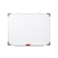 Tableau blanc mémo magnétique en acier inoxydable 45x60/60x90/90x120cm tableau mural effaçable à sec pour écrire des messages