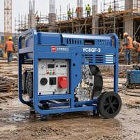 Groupe électrogène mobile Yuchai 8KW 230V (monophasé)/400V 1800 tr/min super silencieux à châssis ouvert, démarrage électrique, alimentation de secours d'urgence