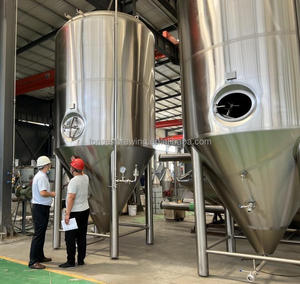 ถังหมักเบียร์ทรงกรวย สเตนเลสสตีล 304/316 ขนาด 10,000 <span class=keywords><strong>ลิตร</strong></span> 10 ตัน ยูนิตแทงค์ สำหรับขาย - Product Image 2