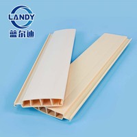 Landy PVC Convex Shape Pool Slats 4-chamber Hollow Profile Energy Saving Automatic Pool Cover for Inground Pools