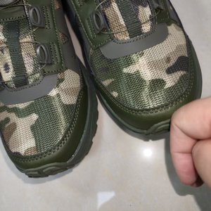 DFS05 Zapatos deportivos de camuflaje verde para hombre, suela de goma antideslizante, transpirables para todas las estaciones, talla 38-45 - Product Image 5