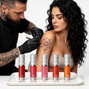 Colorfast semi-permanent pigment for mist brows lips <b>soft</b> cream even transparent mild plant formula multi-color large kit - Product Image 2