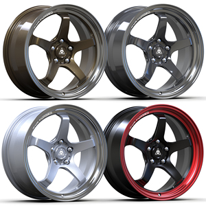 Rines Deportivos GT Forjados de 18, 19, 20 y 21 Pulgadas, Diseño Cóncavo de 5 Radios, Acabado Gris Metálico Brillante, Ligeros, 5X114.3 5X120 para RS6 E30 - Product Image 5