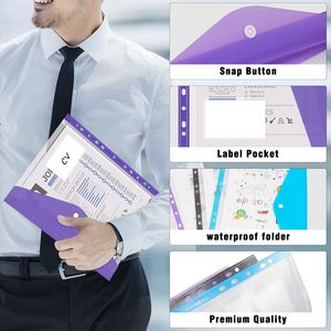 Chất kết dính có thể mở rộng với nhãn Snap và chỉ mục, thích hợp cho các thư mục phong bì túi nhựa trong văn phòng trường học và gia đình. - Product Image 4
