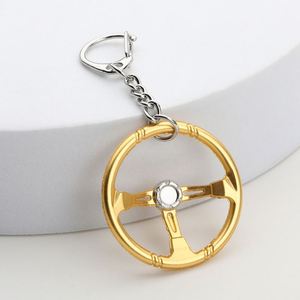 Hot Selling Racing Steering Wheel Metal <b>Key</b> <b>Chain</b> Creative Model for Muscle Cars Personalized Parts with KeyChain Design - Product Image 4