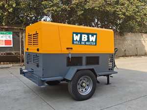 Bán giá thấp Máy nén DIESEL 185cfm 7.5m3/phút Máy nén khí DIESEL di động 8bar để khoan đá - Product Image 2