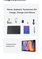 Tablette 10 pouces 5G 4G double SIM 16 Go de RAM 1 To de stockage Processeur MTK octa-core Android 14 Wi-Fi pris en charge Étui clavier antichoc