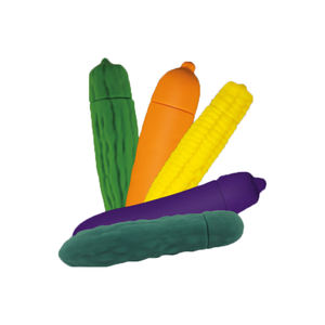 Realistische Silikon Obst Gemüse <span class=keywords><strong>Dildo</strong></span> Vibrator für Frauen AV Wand Massage gerät Masturbation Mini Vibration Aubergine Sexy Vibrator - Product Image 3