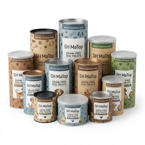 Boîte en papier composite hermétique pour aliments pour animaux de compagnie, emballage pour friandises pour chiens - Product Image 1
