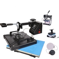 Presse à Chaud 5-en-1 par Sublimation Combo Numérique Personnalisée Transfert à Plat pour Mugs Magiques, T-shirts, Casquettes et Coques de Téléphone