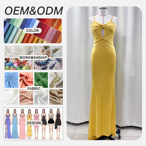 Mujeres fabricantes de ropa de verano ahueca hacia fuera Bodycon vacaciones Y2K vestido trajes sin mangas Sexy Party Club mujeres Maxi vestido - Product Image 1