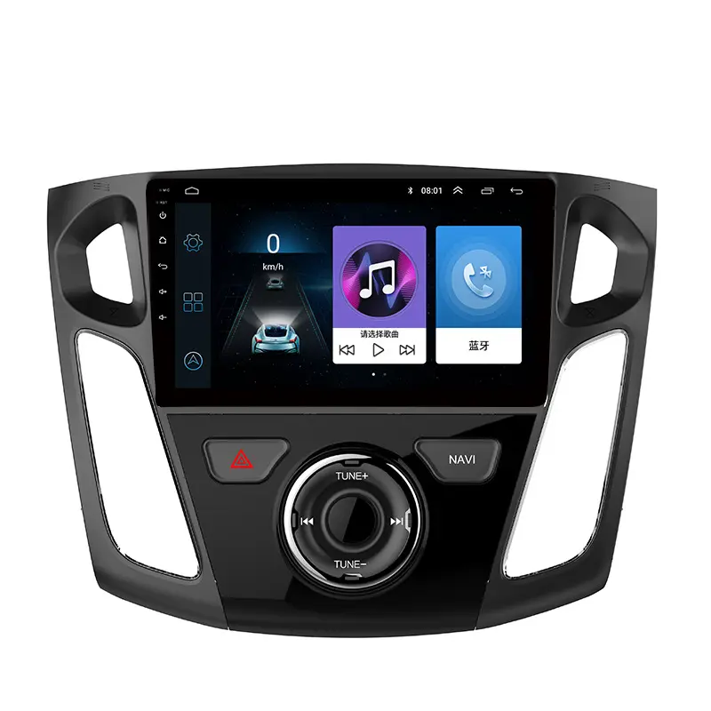 Universel Voiture Dvd Bluetooth Gps Radio Lecteur CD Structure Spéciale Voiture Plastique et Acier 9 "Convient pour Ford Car GPS Navigator