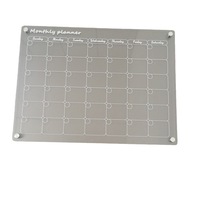 Transparent Acrylique Magnétique Mémo Tableau D'écriture Horaire Hebdomadaire Bloc-Notes Présentoir Réfrigérateur Aimant Support En Plastique