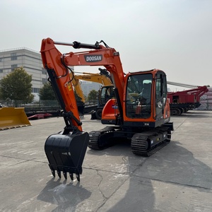 En stock, <span class=keywords><strong>occasion</strong></span>, pelle hydraulique Doosan DX75, toutes pièces d'origine, expédition rapide, équipement de construction agricole et de chantier en zone étroite - Product Image 4