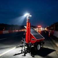 Système solaire portable de bonne protection, projecteur LED, remorque pour l'éclairage de maintenance ferroviaire