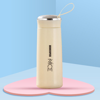 Bouteille d'eau en verre à double paroi colorée 400 ml, écologique, couleurs personnalisées, cadeau promotionnel, vente chaude