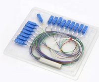 ZISA Fiber Splitter PLC, 1x2 1x4 1x8 1x16 1x32 serat optik dengan 5db TX Power CATV infrastruktur digunakan untuk jaringan FTTH