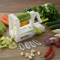 Beste Aanbieding Smile Mom B458 Plastic Spiralisnijder Eco-vriendelijke Groente- en Fruitspiraalsnijder/Hakker/Rasp met Roestvrijstalen Messen 1