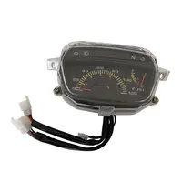 DC12V Motorrad Digital Tacho LED LCD Tachometer Anzeige Kraftstoff Meter  Universal Retro LCD Kilometerzähler Roller ATV
