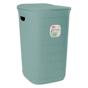 กล่องใส่ผ้าพลาสติกรีไซเคิล (50 ลิตร) DOMUS HOME COLLECTION สีเขียวชา 90202 - Product Image 2