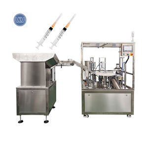 Machine de remplissage automatique de seringues préremplies <span class=keywords><strong>pour</strong></span> pâte, gel et produits plastiques avec obturation par aiguille - Product Image 1