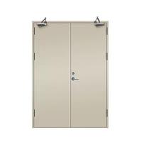 Porte coupe-feu en acier de sécurité, portes métalliques industrielles résistantes au feu, portes à une seule feuille
