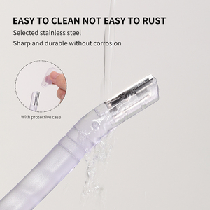 Di alta qualità in acciaio inox lama riutilizzabile di sicurezza per sopracciglia <span class=keywords><strong>rasoio</strong></span> per capelli viso per capelli <span class=keywords><strong>rasoio</strong></span> Set per le signore LLT05 - Product Image 4