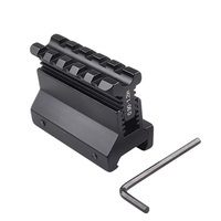 Support de montage réglable en hauteur de qualité supérieure, base en alliage d'aluminium à double fente pour l'observation extérieure et les accessoires d'éclairage