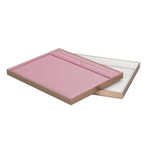 Metal Frame Trinket Eco-friendly Ring Small <b>Leather</b> Show Decoration Luxury Metal Jewelry Stackable Jewelry Tray - Product Image 1